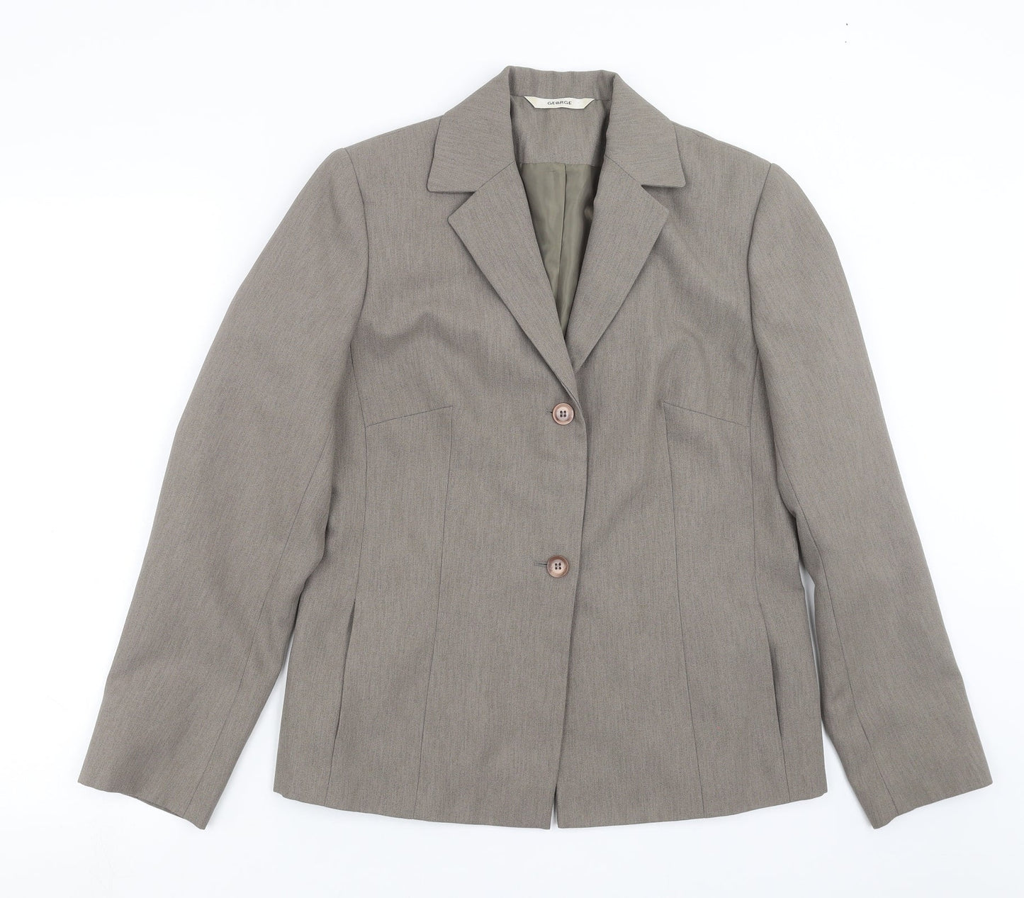 George Womens Beige   Jacket Suit Jacket Size 12