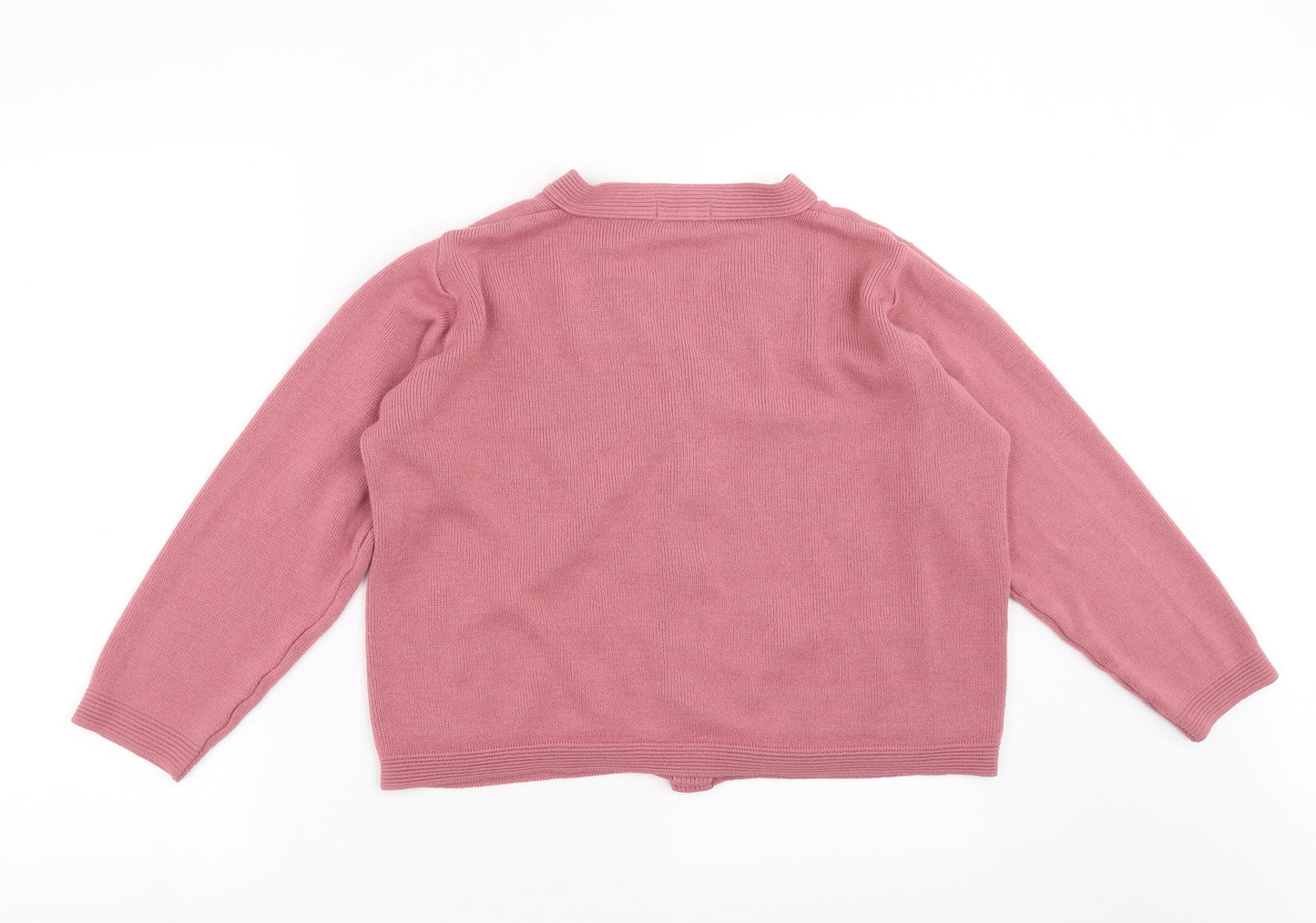 Care Womens Pink  Knit Cardigan Jumper Size S