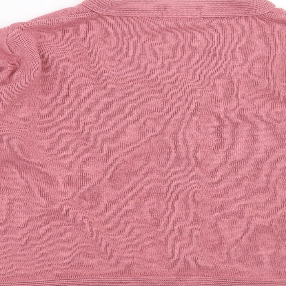 Care Womens Pink  Knit Cardigan Jumper Size S