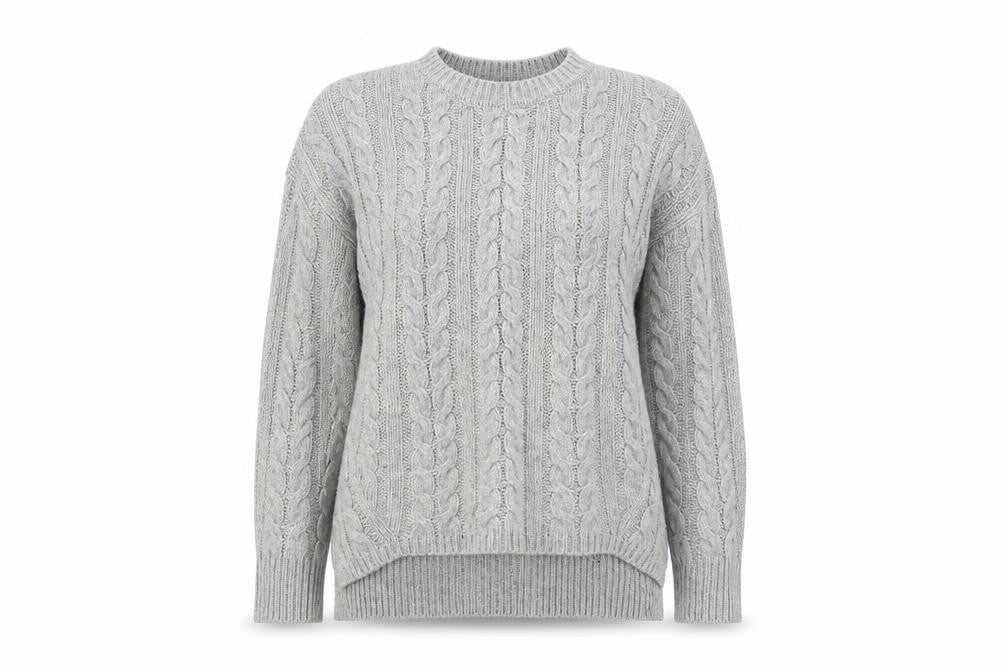 Primark Womens Grey  Knit Pullover Jumper Size S