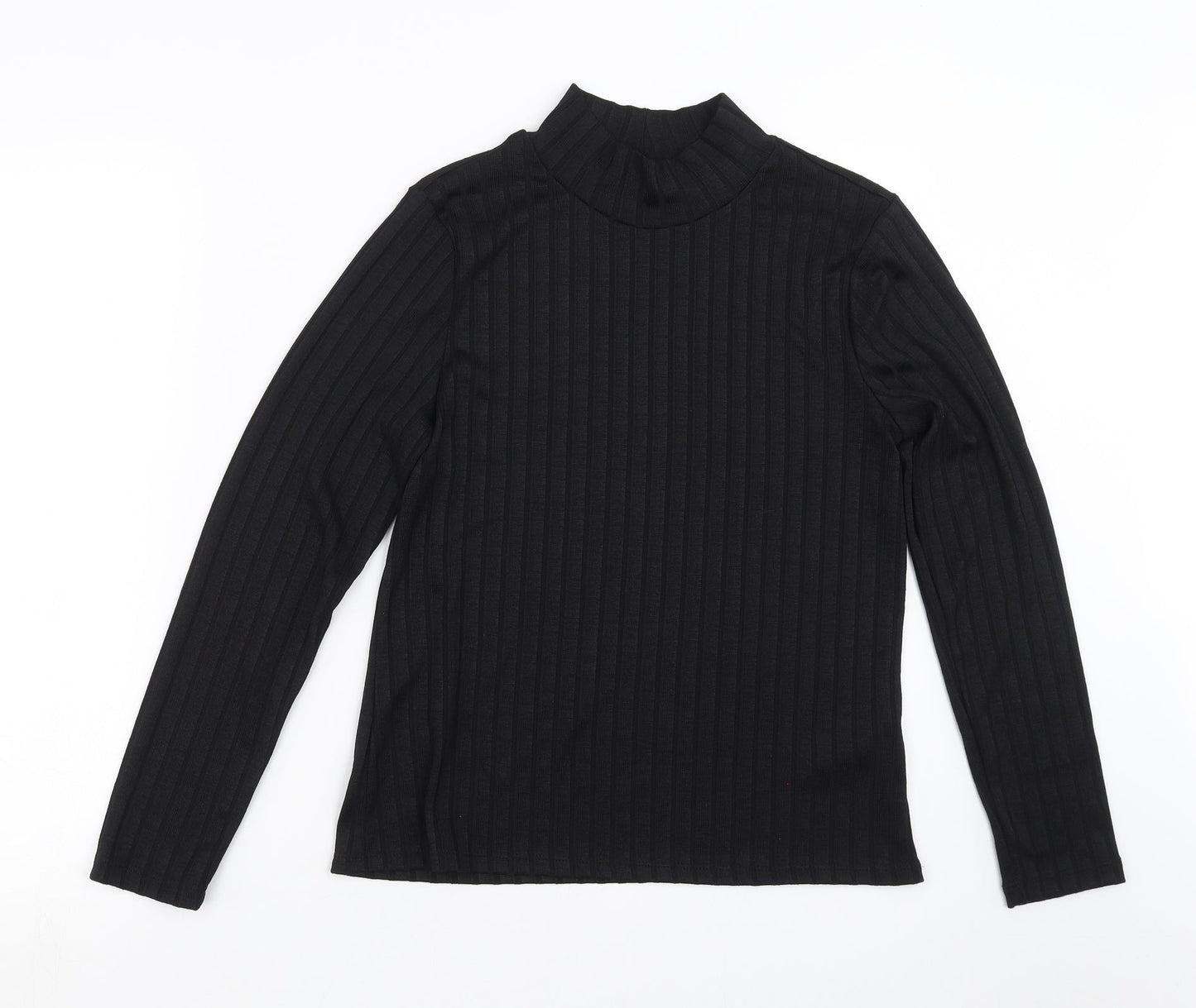 F&F Womens Black Striped  Pullover Jumper Size 12