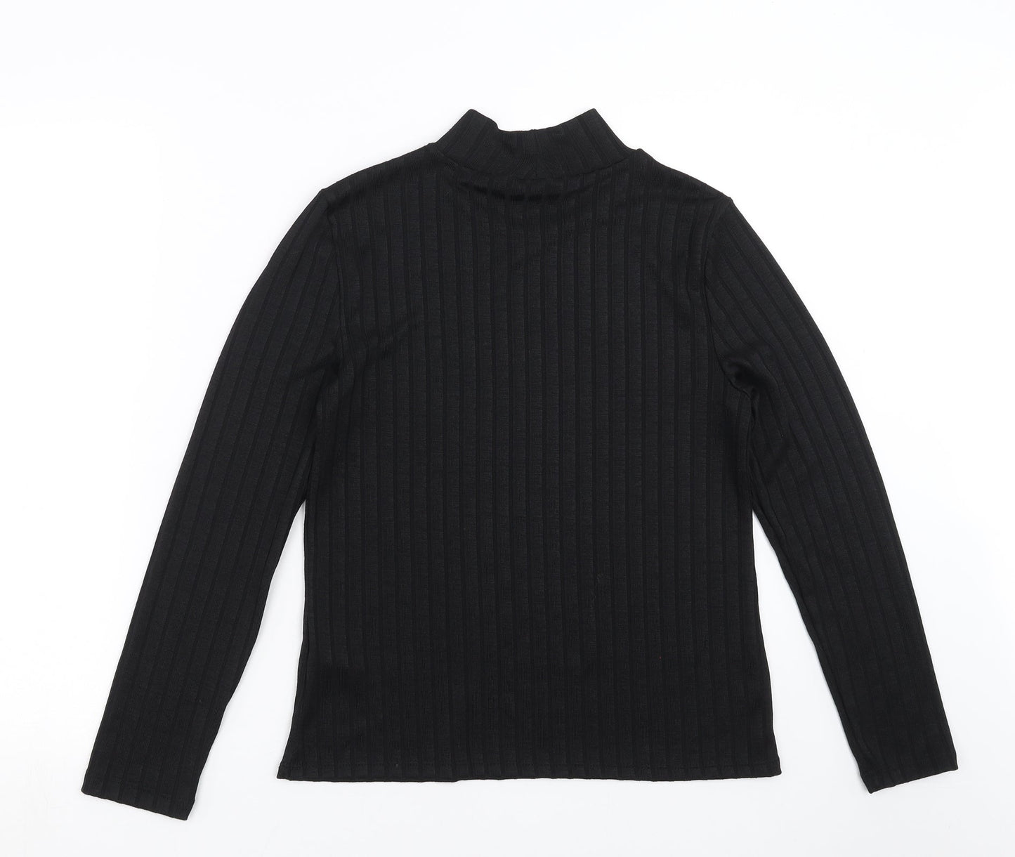 F&F Womens Black Striped  Pullover Jumper Size 12
