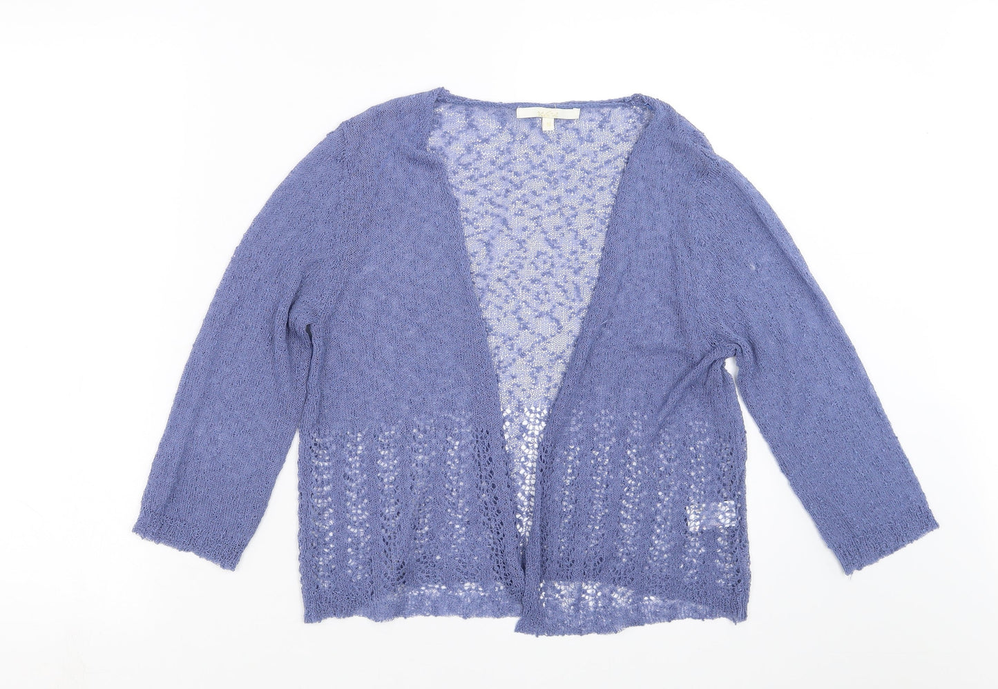 Vida Vi Womens Blue  Knit Cardigan Jumper Size M