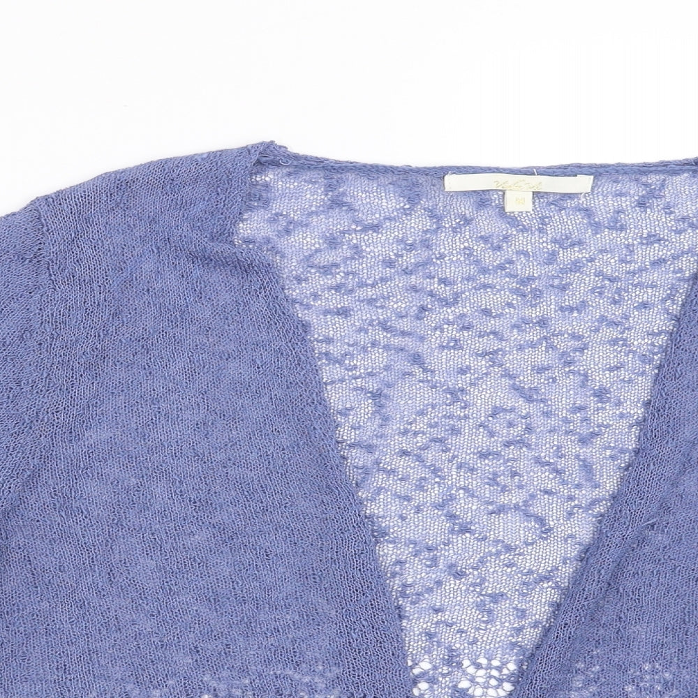 Vida Vi Womens Blue  Knit Cardigan Jumper Size M