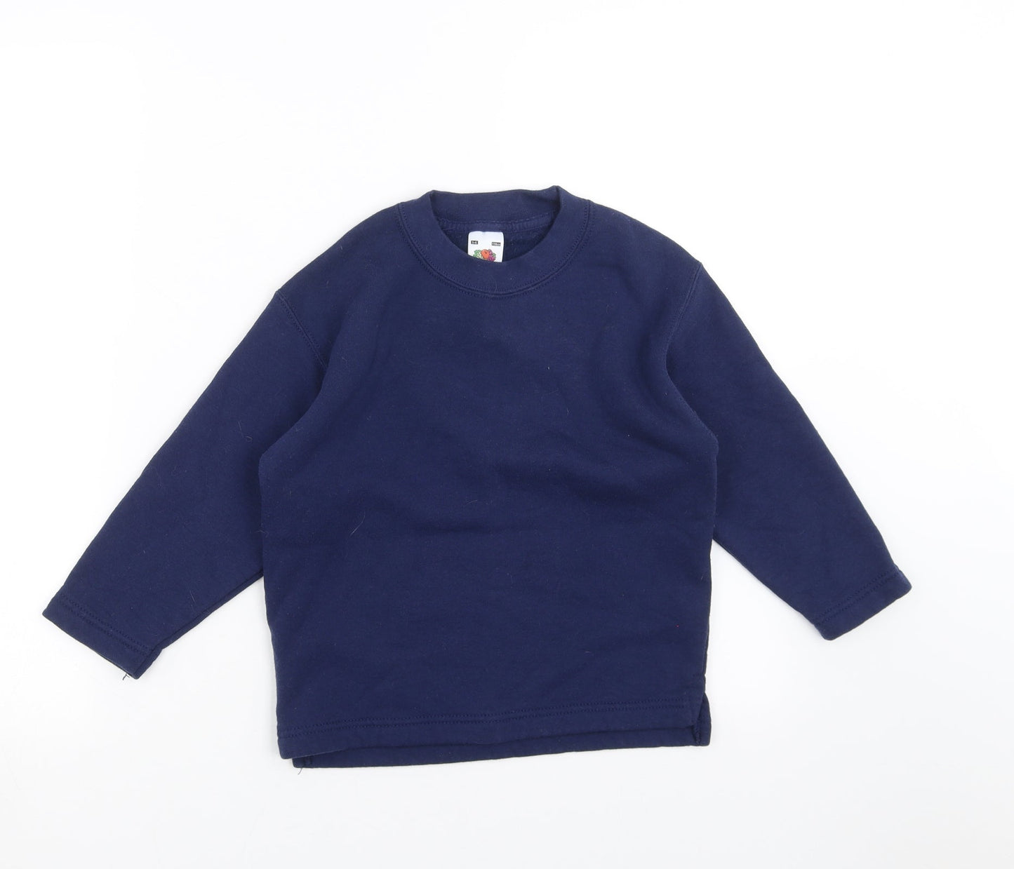 Fruit of the Loom Boys Blue   Pullover Sweatshirt Size 5-6 Years