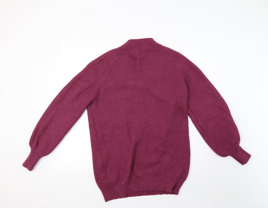 NEXT Womens Purple  Knit Pullover Sweatshirt Size M