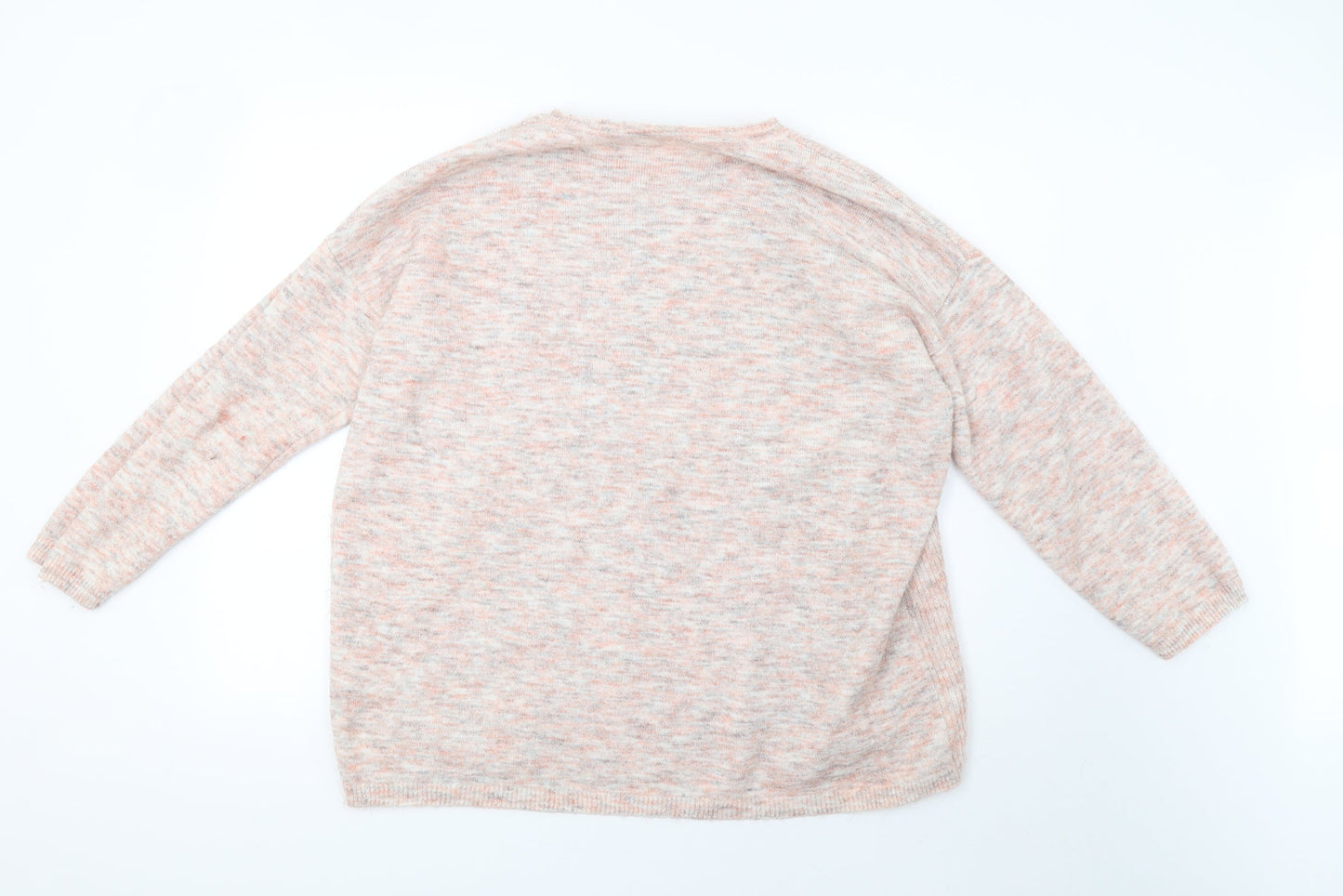 morrisons Womens Pink  Knit Pullover Sweatshirt Size 18
