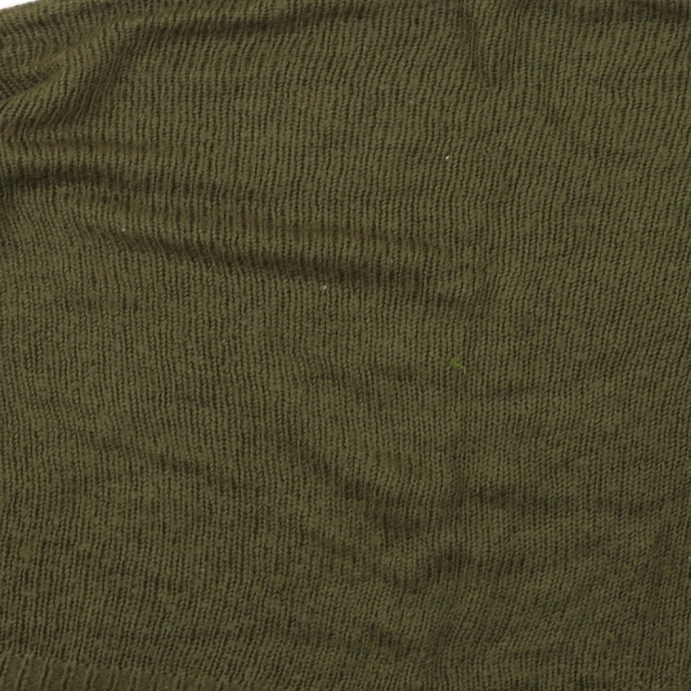 newlook Womens Green  Knit Pullover Sweatshirt Size M