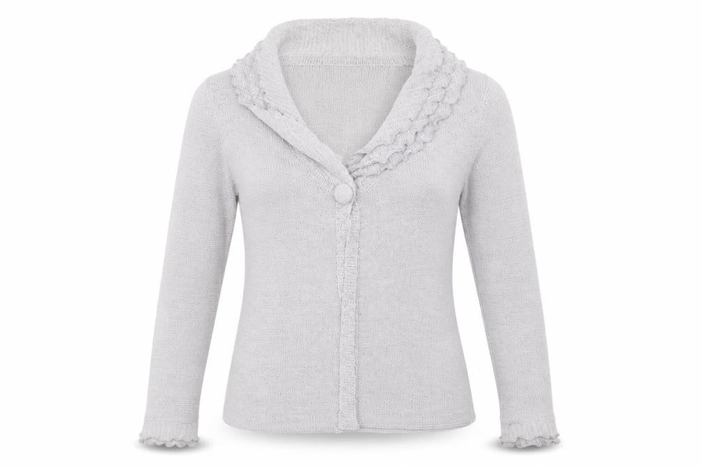 Marks and Spencer Womens Grey  Knit Cardigan Jumper Size M