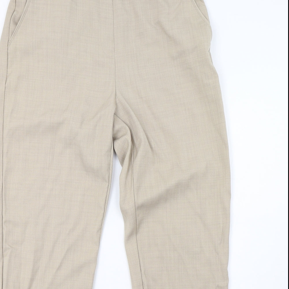Marks and Spencer Womens Beige   Trousers  Size 14 L32 in