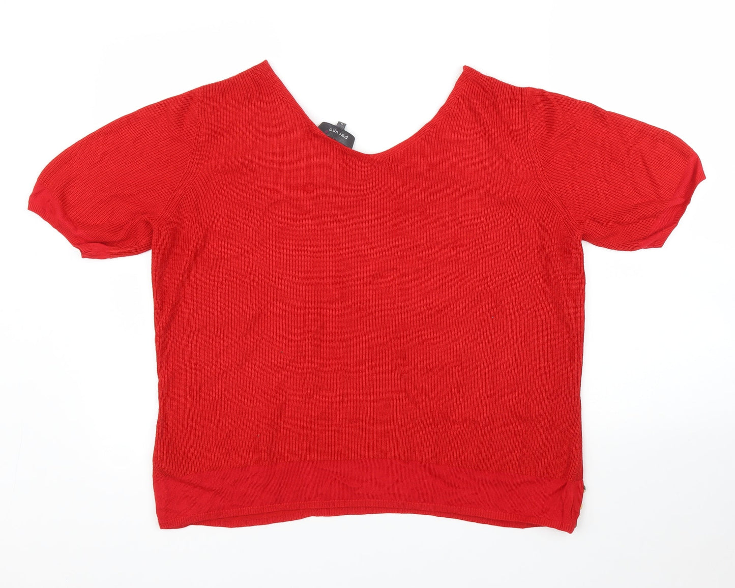 M&S Womens Red   Pullover Jumper Size 18
