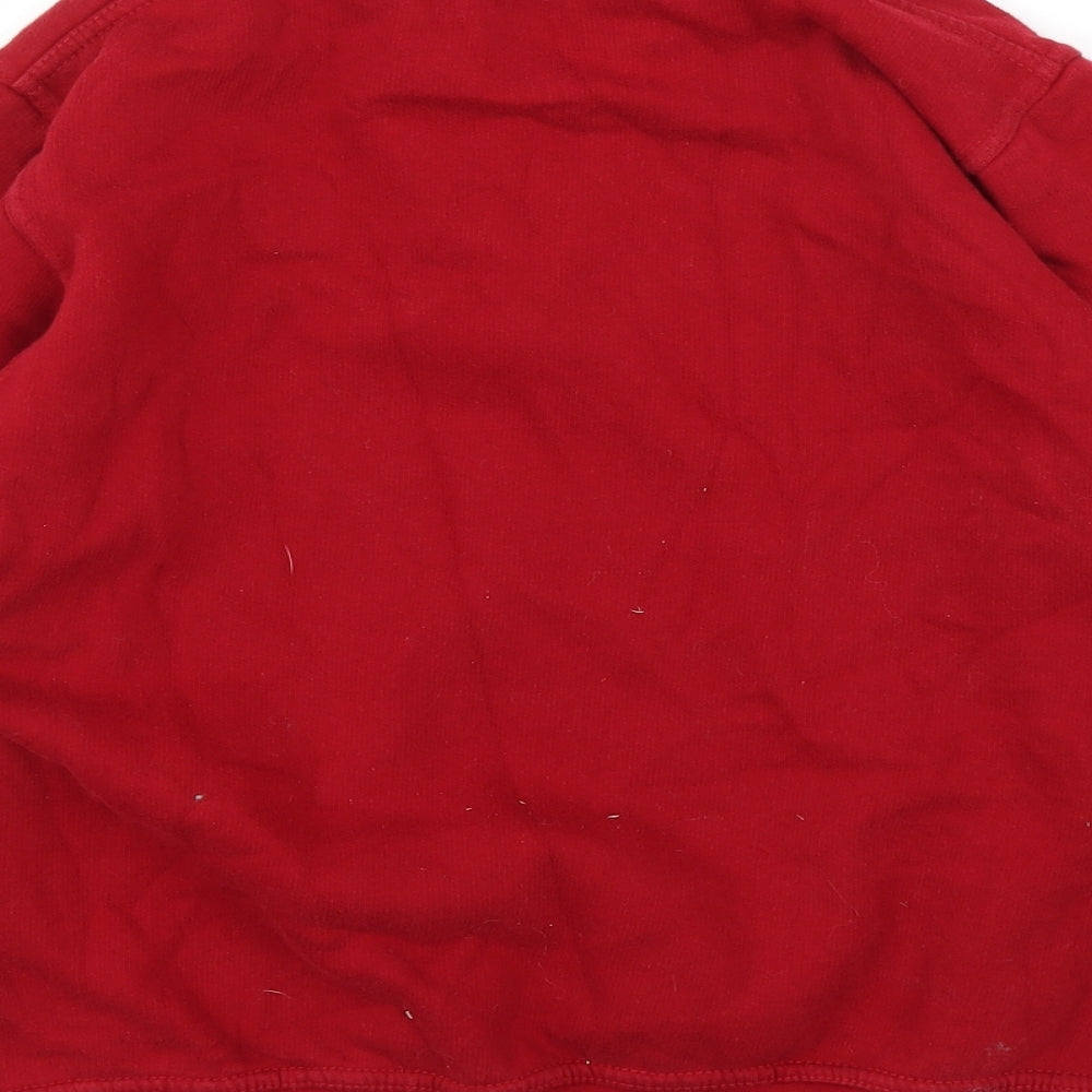 EWM Womens Red Floral  Pullover Jumper Size S