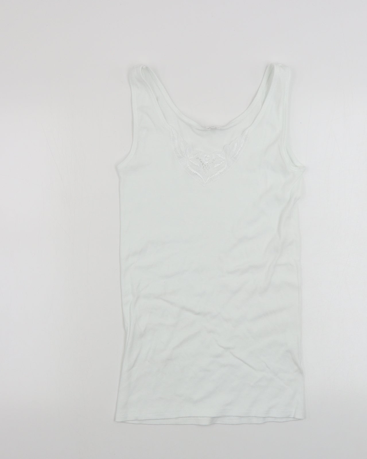 Waschepur  Womens White   Basic T-Shirt Size 14