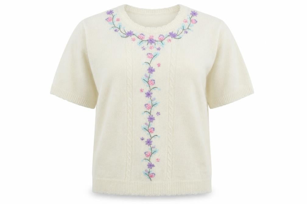 Littlewoods  Womens Beige Floral  Pullover Jumper Size 10