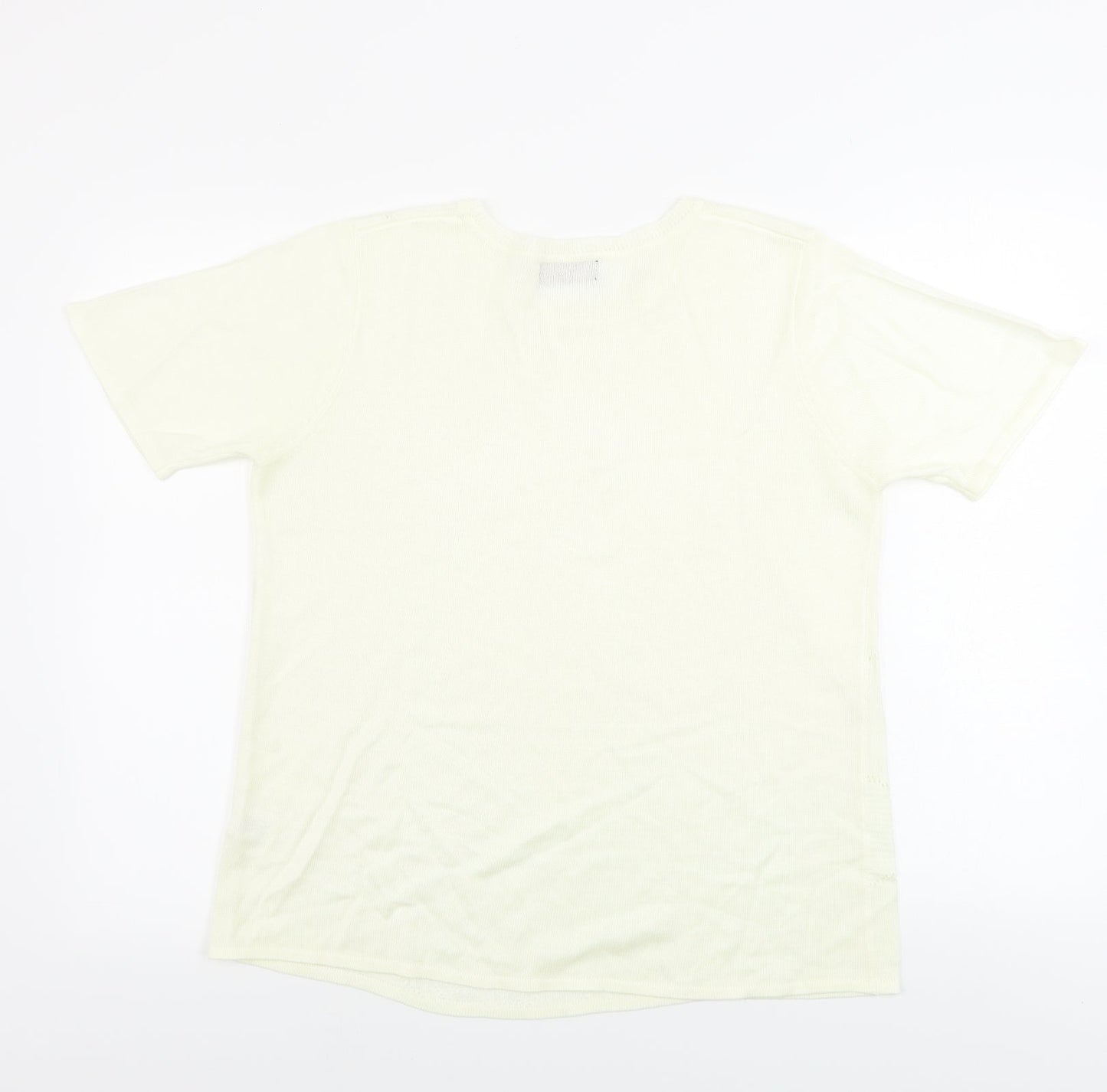 Gifford Fox  Womens Beige   Basic T-Shirt Size 14
