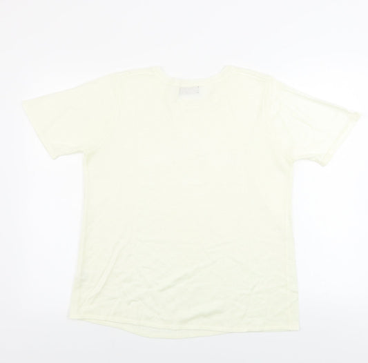 Gifford Fox  Womens Beige   Basic T-Shirt Size 14