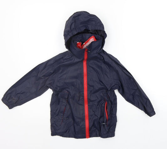 Preworn Girls Black   Rain Coat Coat Size 3-4 Years