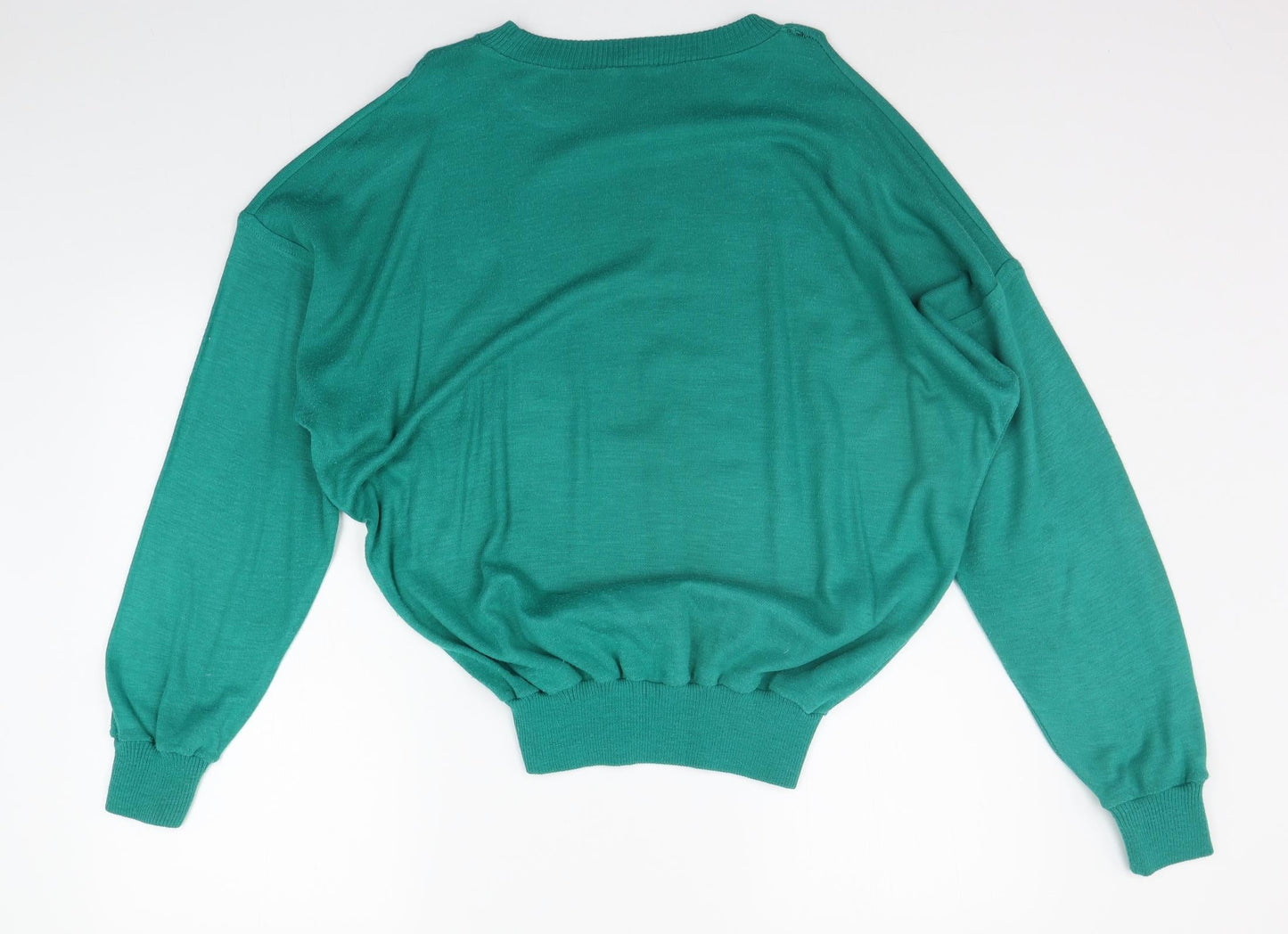 GREENWOODS Womens Green   Pullover Jumper Size M
