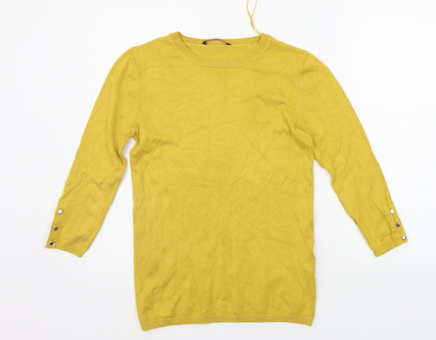 Stradivarius Womens Yellow   Pullover Jumper Size M