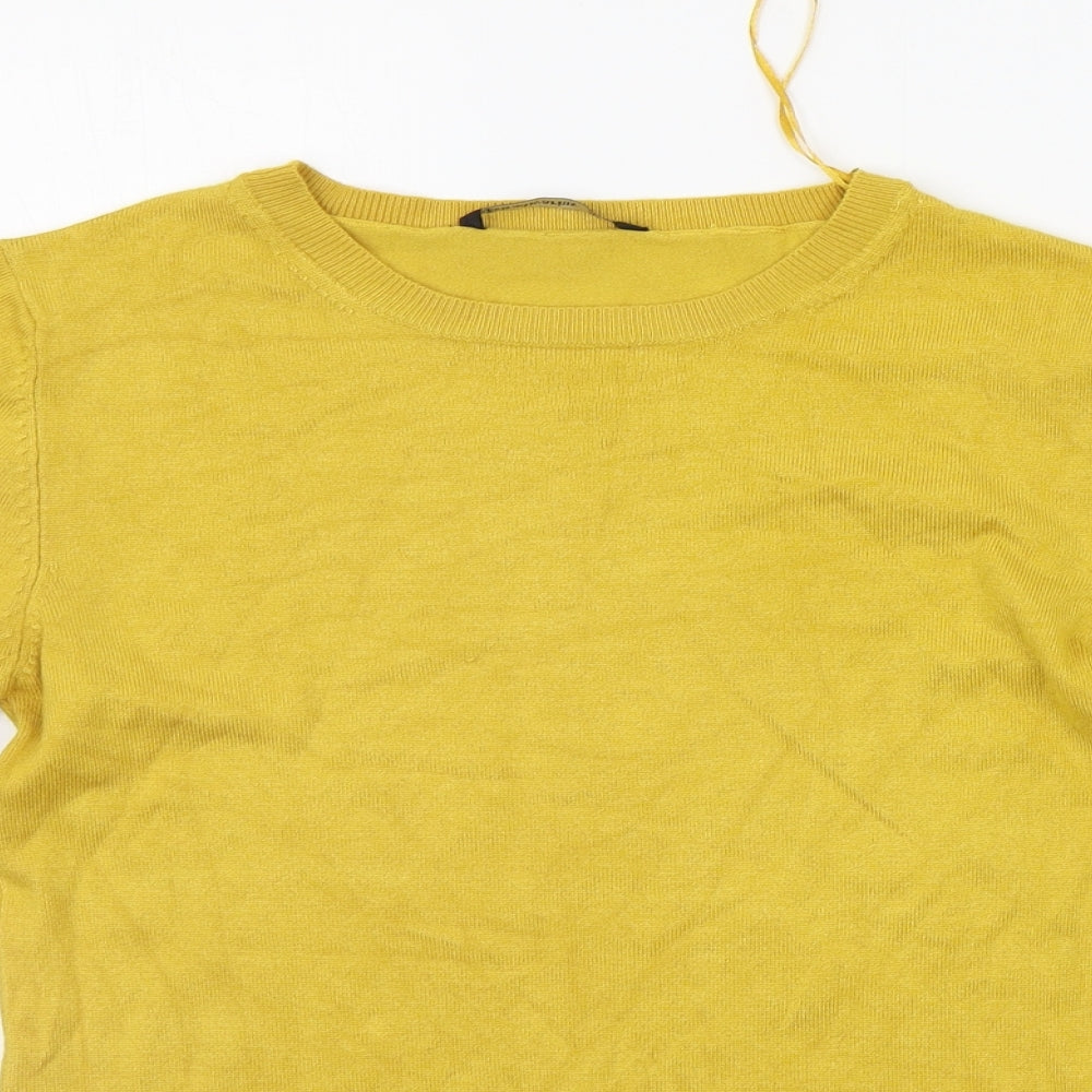 Stradivarius Womens Yellow   Pullover Jumper Size M