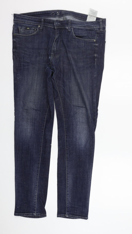 GAS Womens Blue   Straight Jeans Size 38 in L31 in