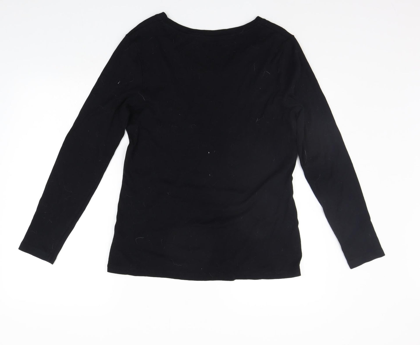 Sonoma Womens Black   Basic T-Shirt Size M