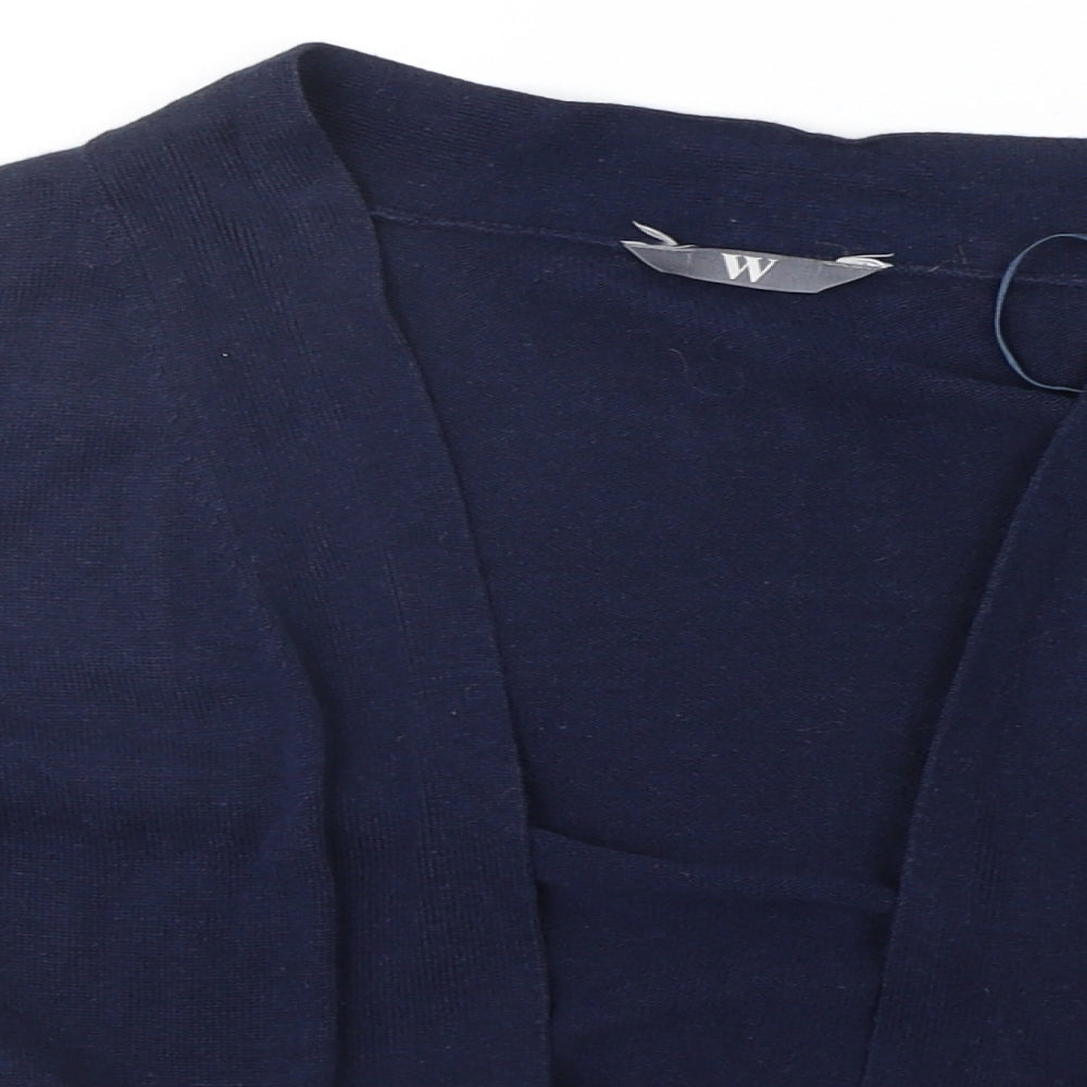 BHS Womens Blue   Cardigan Jumper Size 10