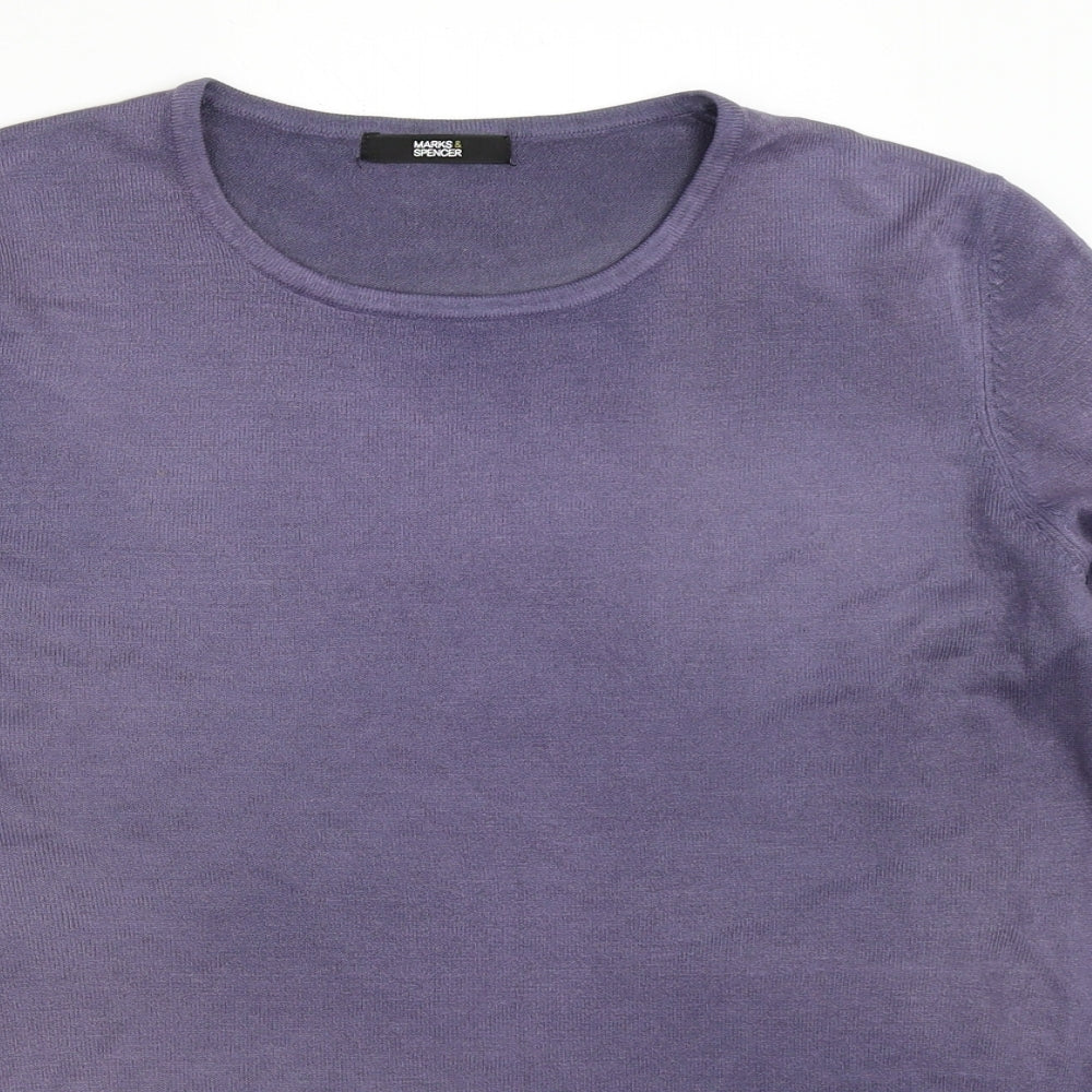 Marks and Spencer Womens Purple   Pullover Jumper Size 12