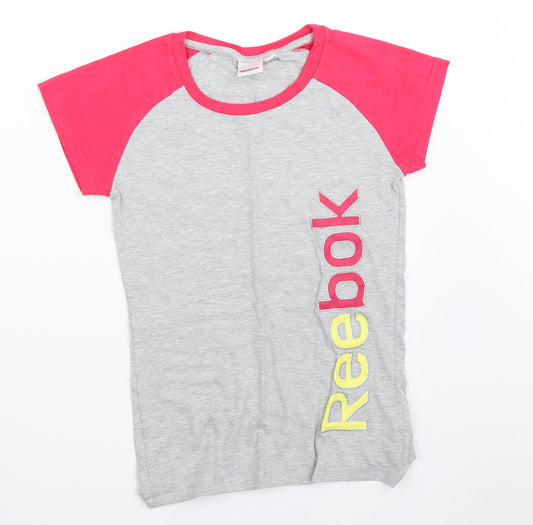 Reebok Girls Grey   Basic T-Shirt Size 14 Years