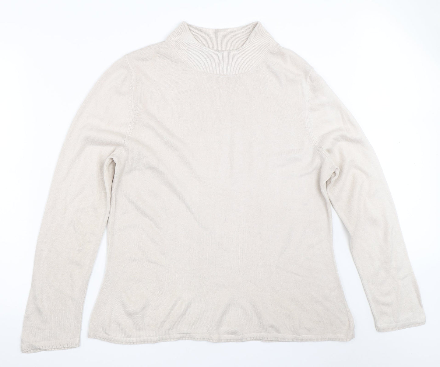 BM Womens Beige   Pullover Jumper Size L