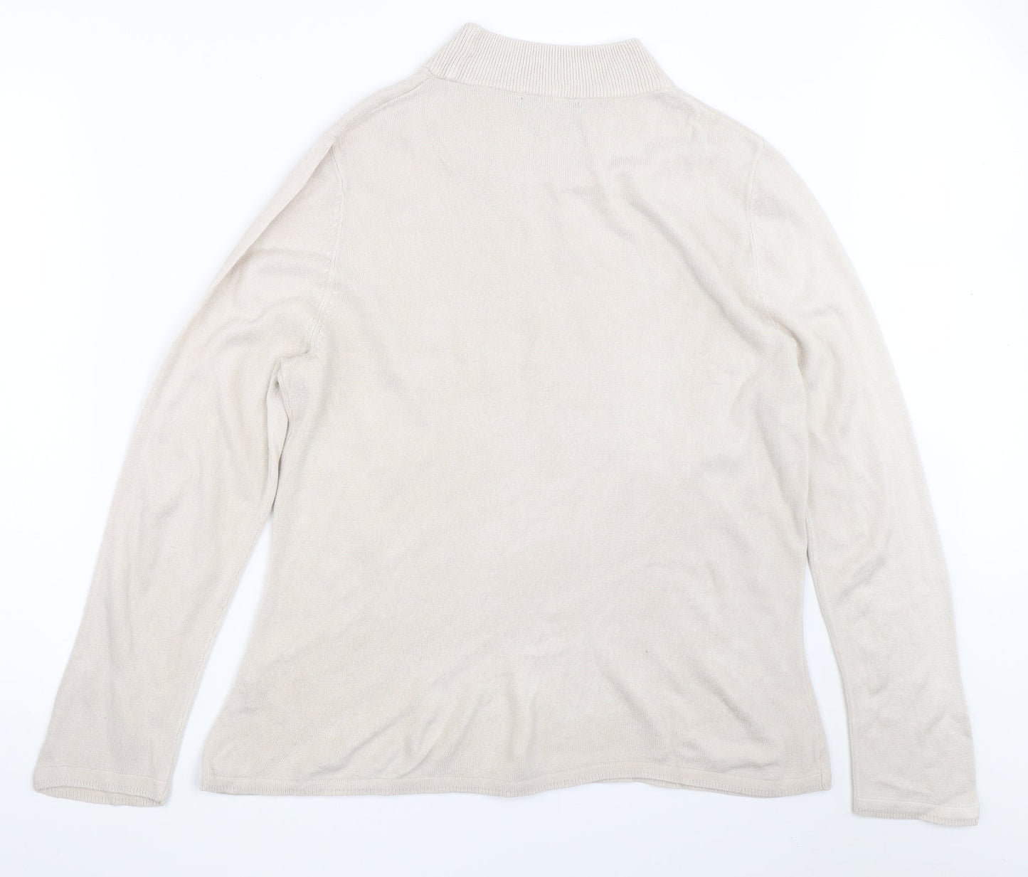 BM Womens Beige   Pullover Jumper Size L
