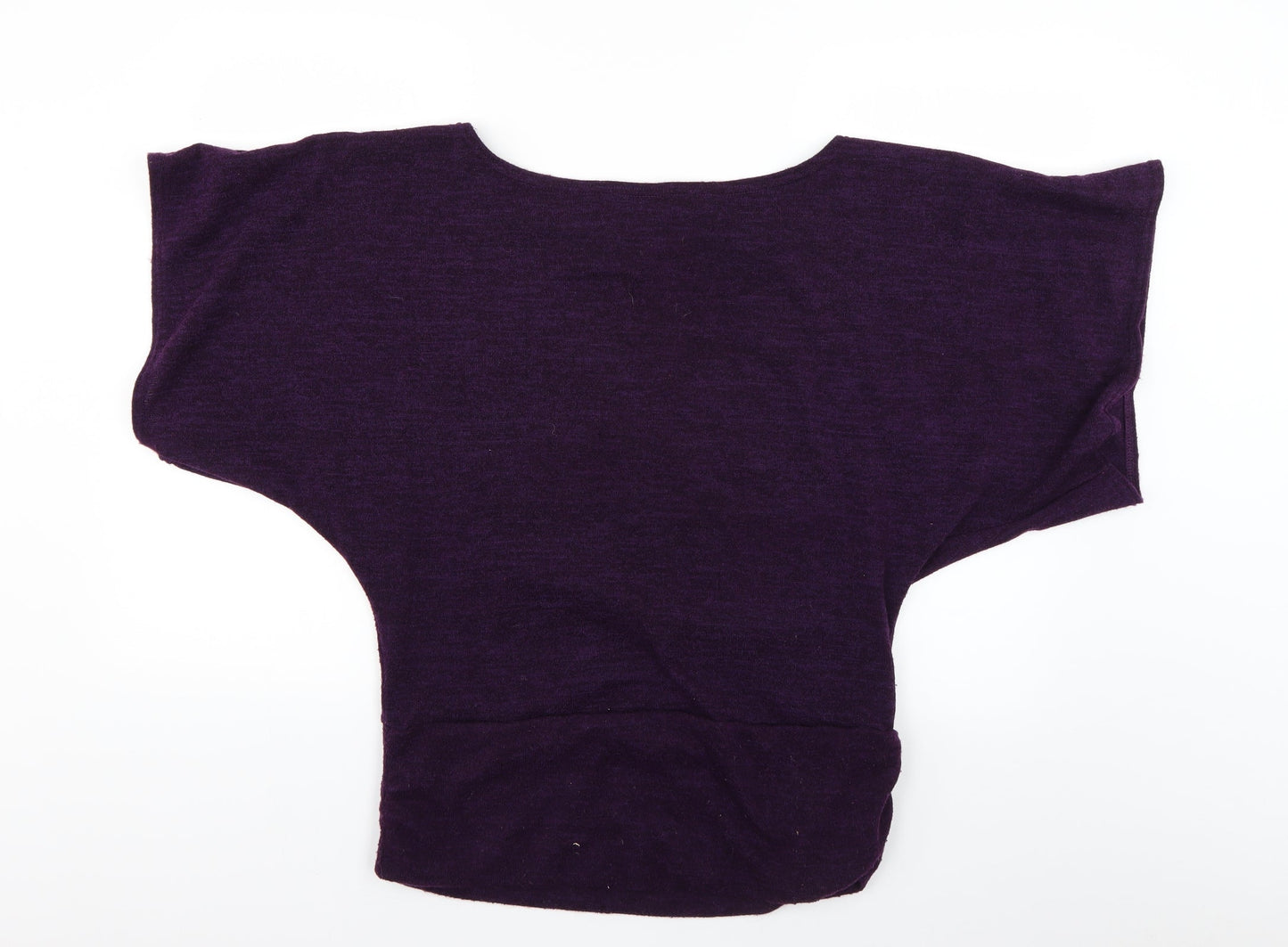Style Womens Purple Geometric  Pullover Jumper Size 16