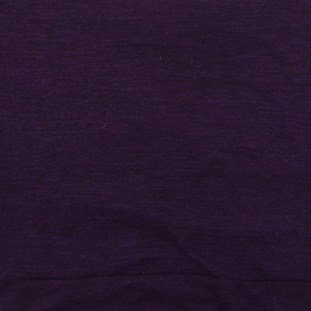 Style Womens Purple Geometric  Pullover Jumper Size 16
