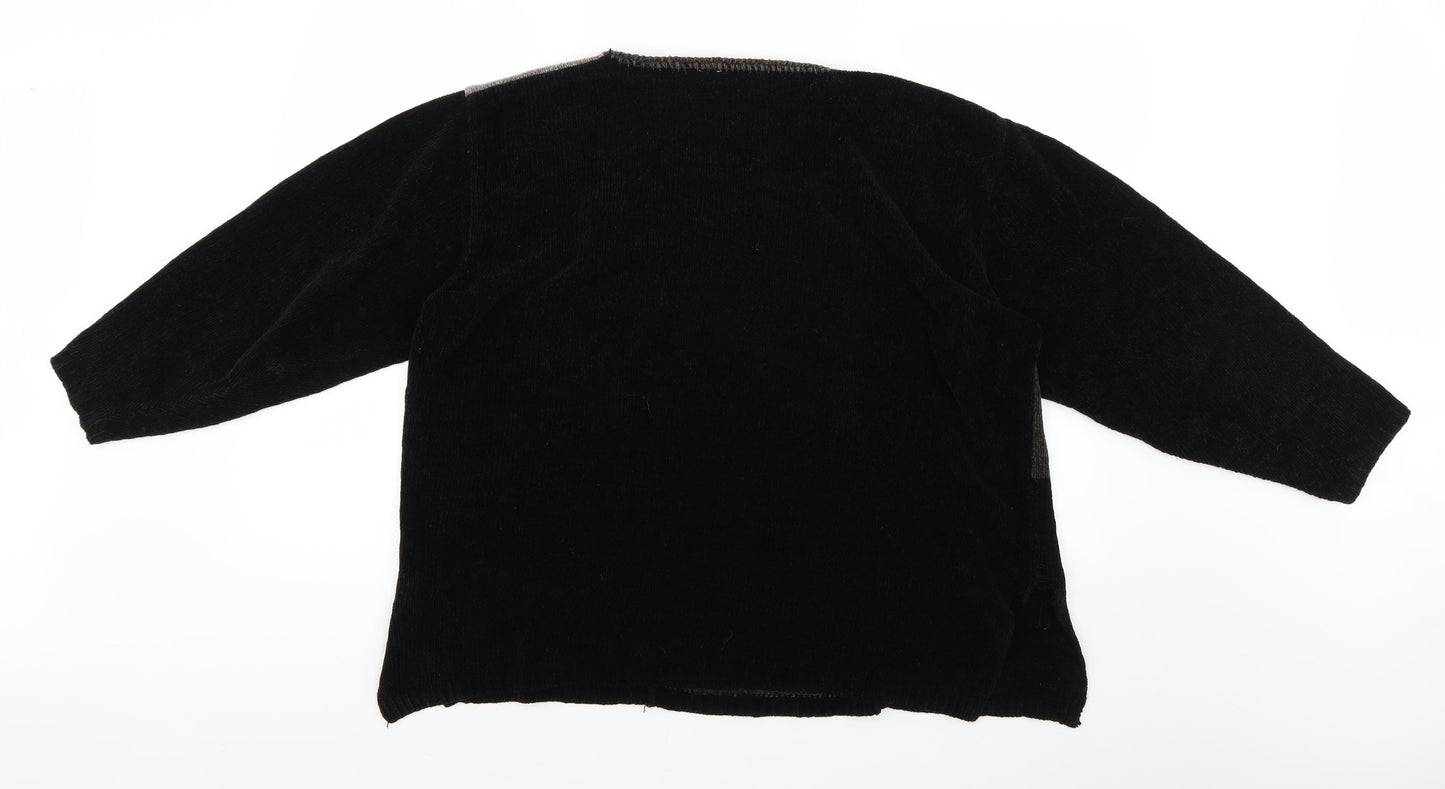 Preworn Womens Black   Pullover Jumper Size S