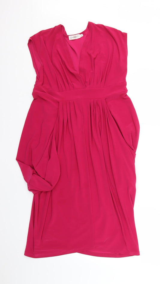 chianti Womens Pink   Fit & Flare  Size 12