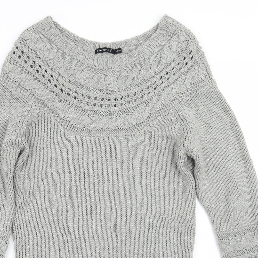 Primark Womens Grey   Pullover Jumper Size 12