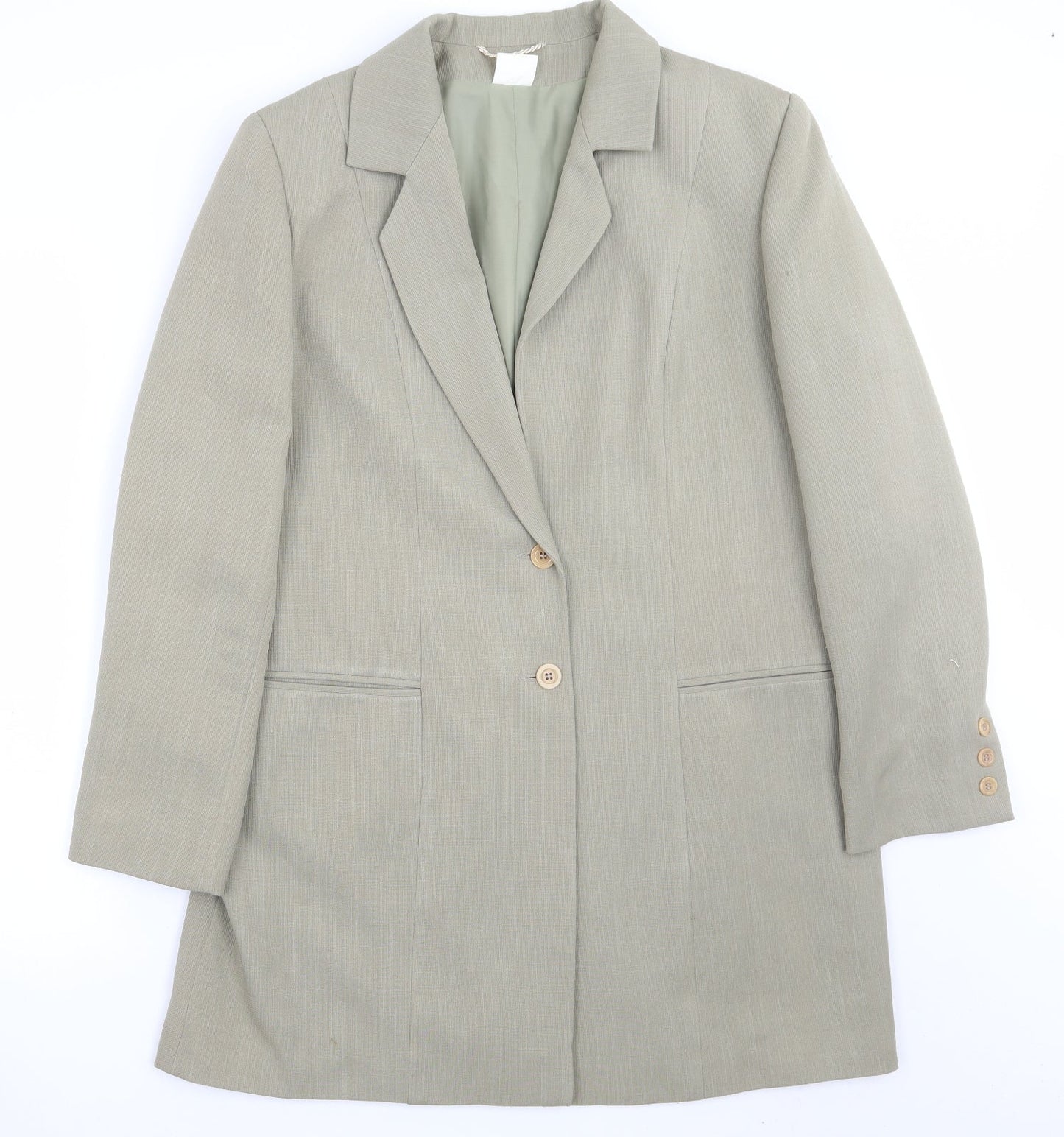 Compliments Womens Green   Jacket Suit Jacket Size 14