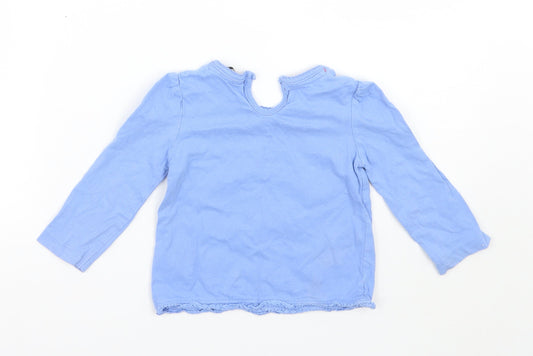George Girls Purple   Basic T-Shirt Size 12-18 Months