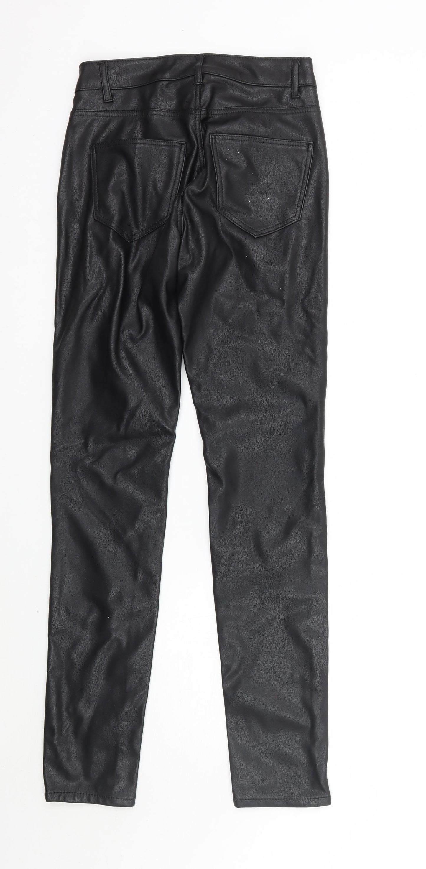 H&M Womens Black   Trousers  Size 4 L28 in