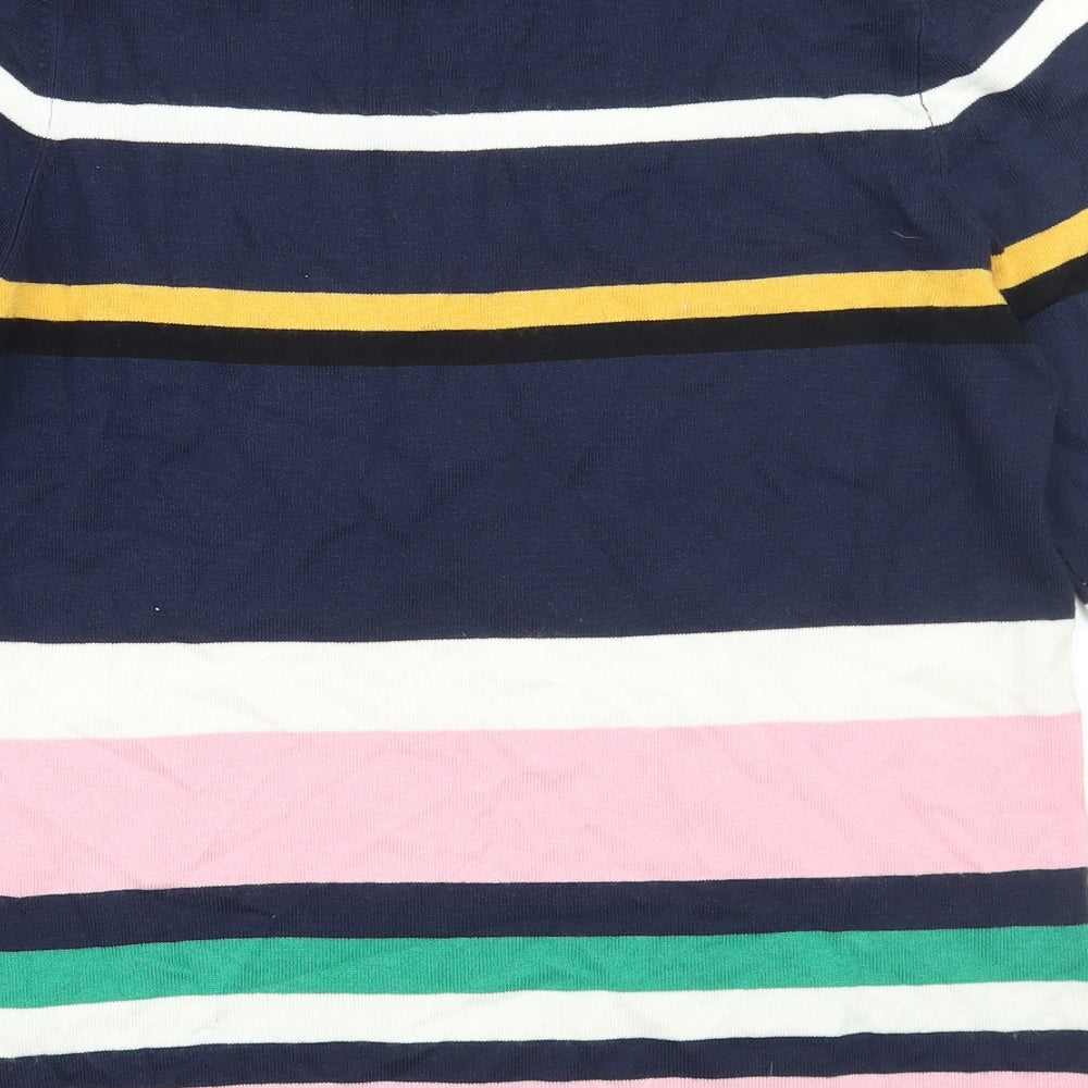F&F Womens Blue Striped  Pullover Jumper Size 6