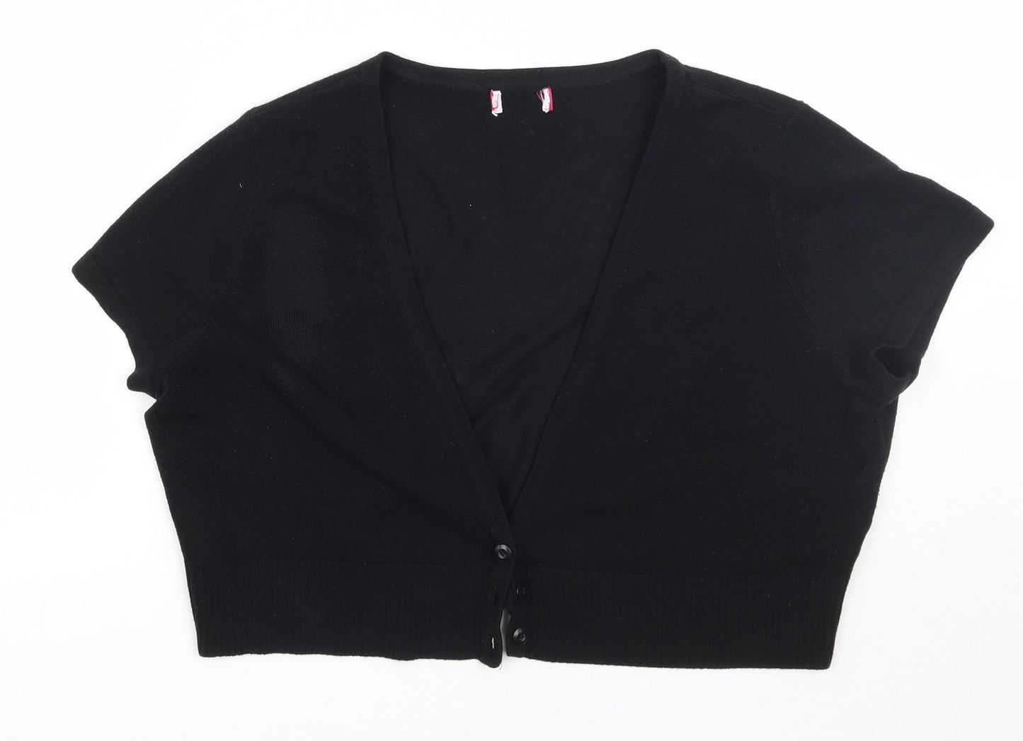 Petite Womens Black   Cardigan Jumper Size 18