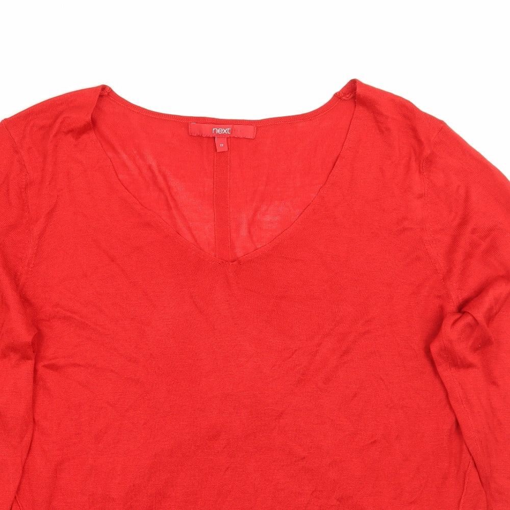 NEXT Womens Red   Pullover Jumper Size 12