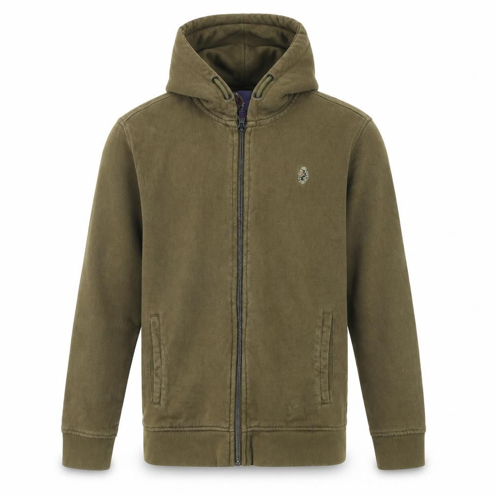 Front view of Luke boys’ green jacket, size 12, years
