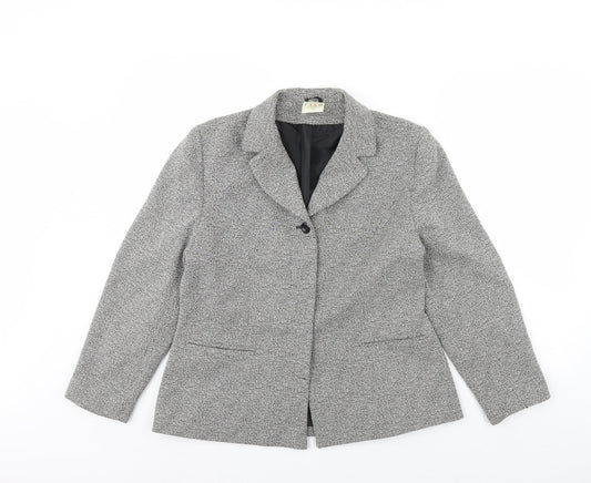 Etam Womens Grey   Jacket  Size 16  - Shoulder Pads