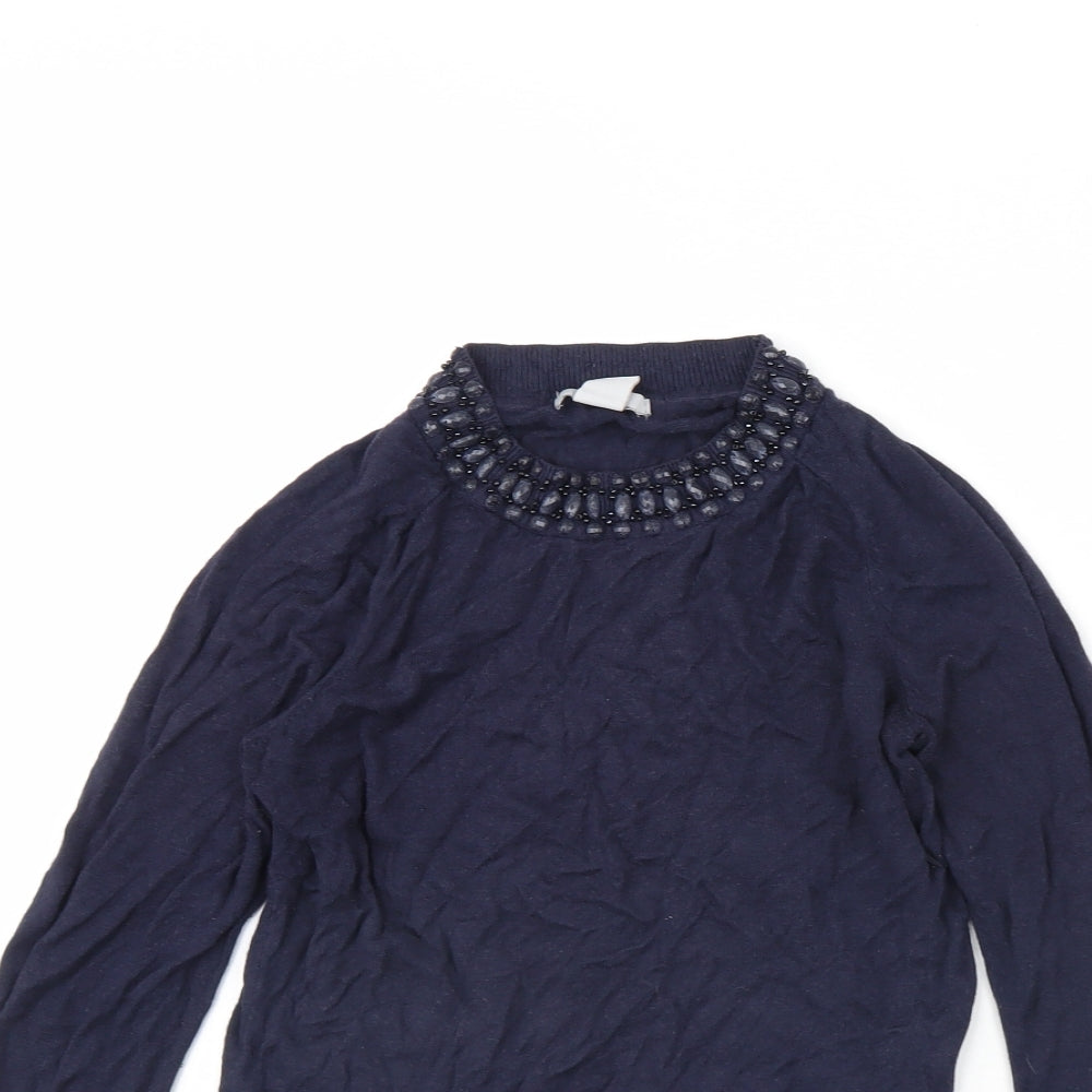 H&M Womens Blue   Pullover Jumper Size M