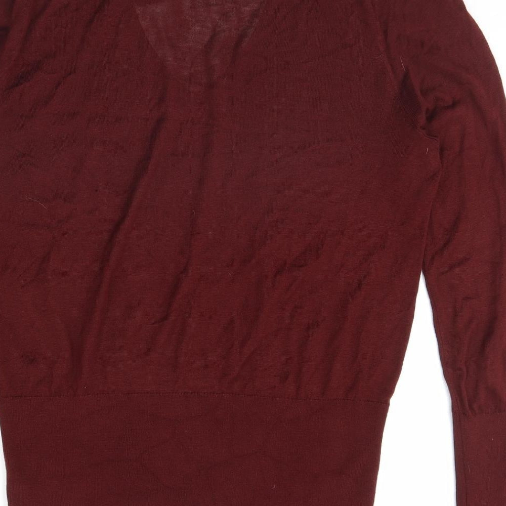 H&M Womens Red   Pullover Jumper Size L