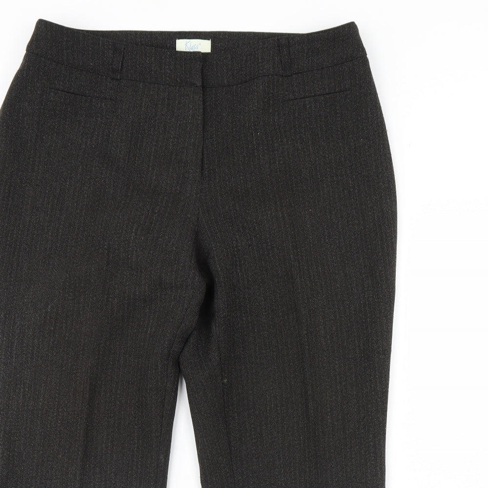 Klass Womens Grey   Dress Pants Trousers Size 16 L28 in