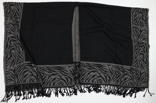Debenhams Womens Black Animal Print  Overcoat Poncho One Size  - Cape Style Poncho