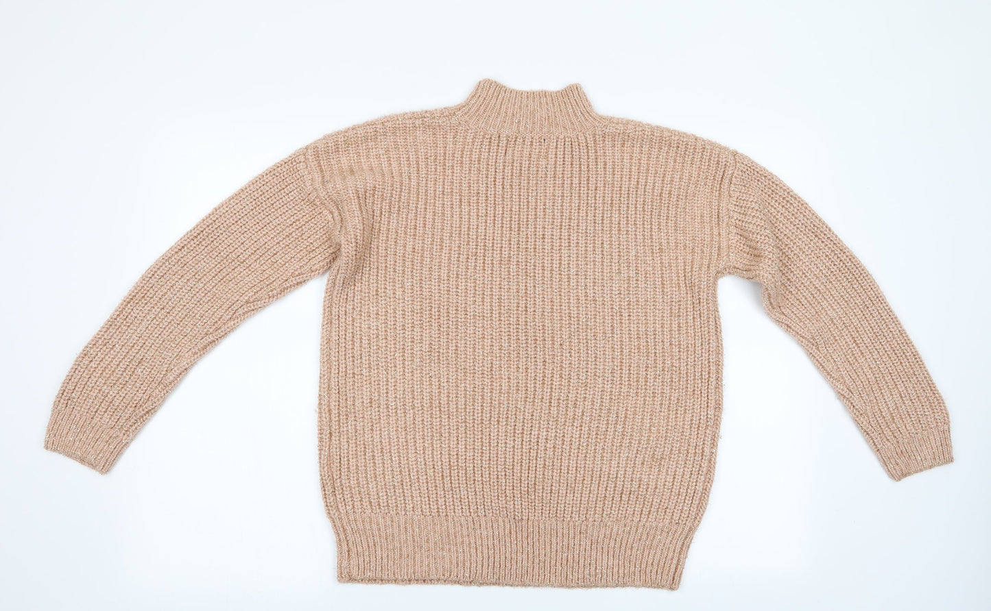 Papaya Womens Pink   Pullover Jumper Size M  - Glitter effect