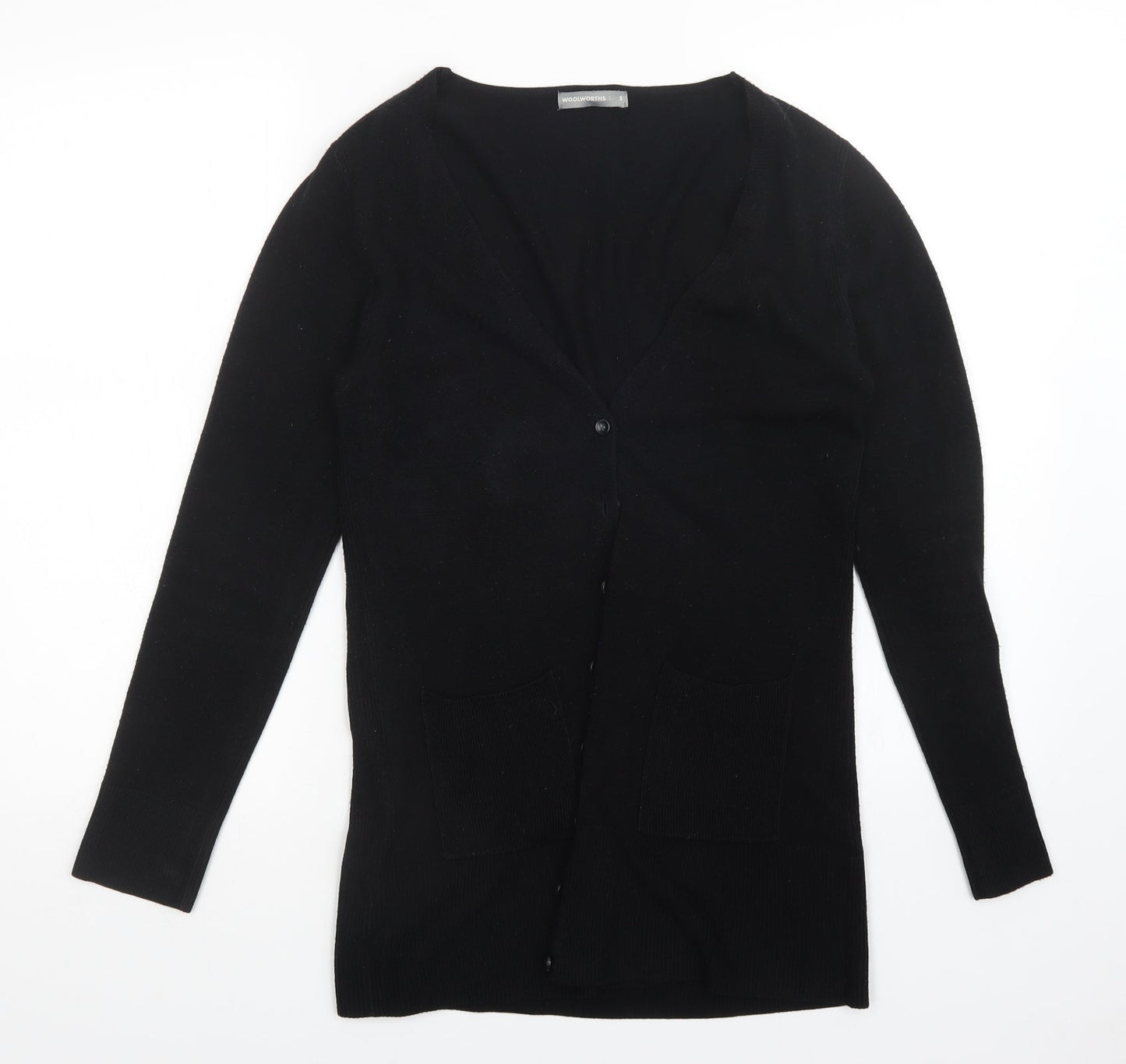 Woolworths Womens Black   Cardigan Jumper Size S